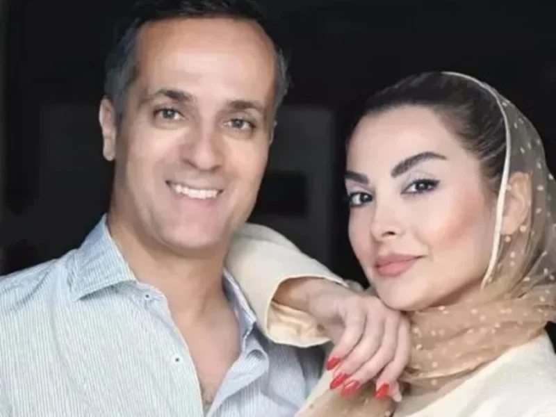 بوسه احمد مهران‌فر صورت پسر کوچولویش