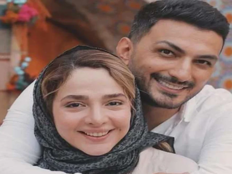 المیرا دهقانی در یک مراسم خاص کنار همسرش