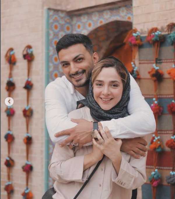 المیرا دهقانی با همسرش 1