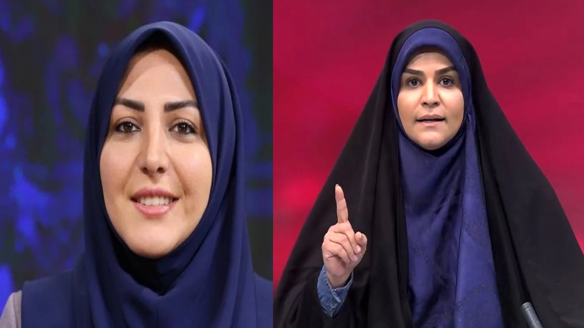 قاب جذاب از سحر امامی و المیرا شریفی مقدم مجریان معروف ایرانی