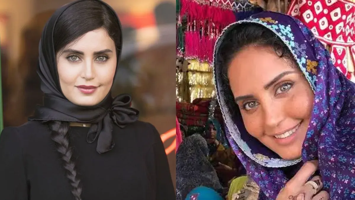الناز شاکردوست در کوهستان کنار آتیش