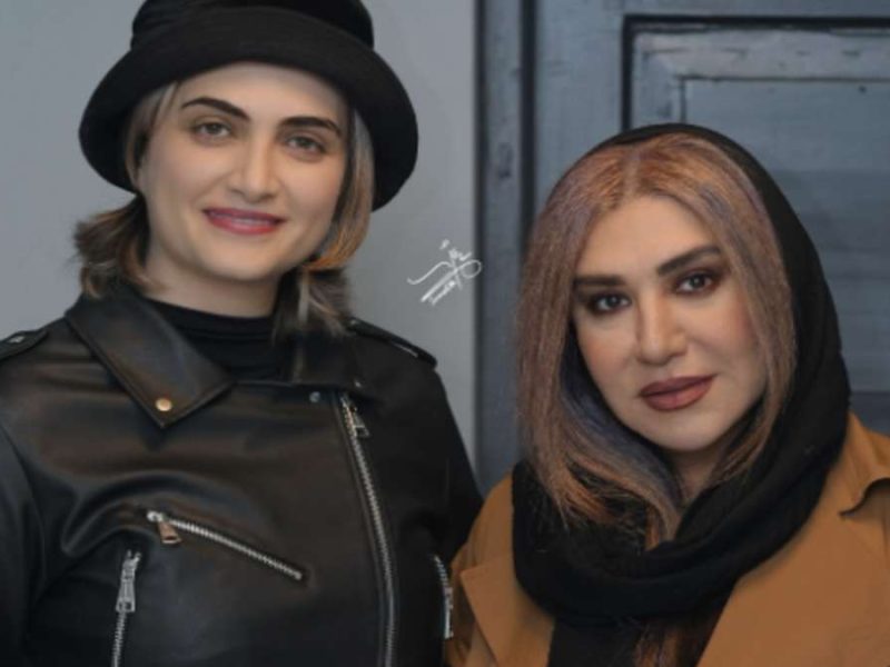 عکس جذاب و جنجالی الناز ملک و نسیم ادبی پشت صحنه نمایش کوکاکولا