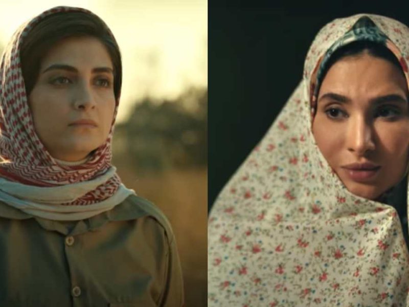 چهره دیدنی و جذاب «الناز ملک و ساناز سعیدی» در اکران فیلم پیشمرگ