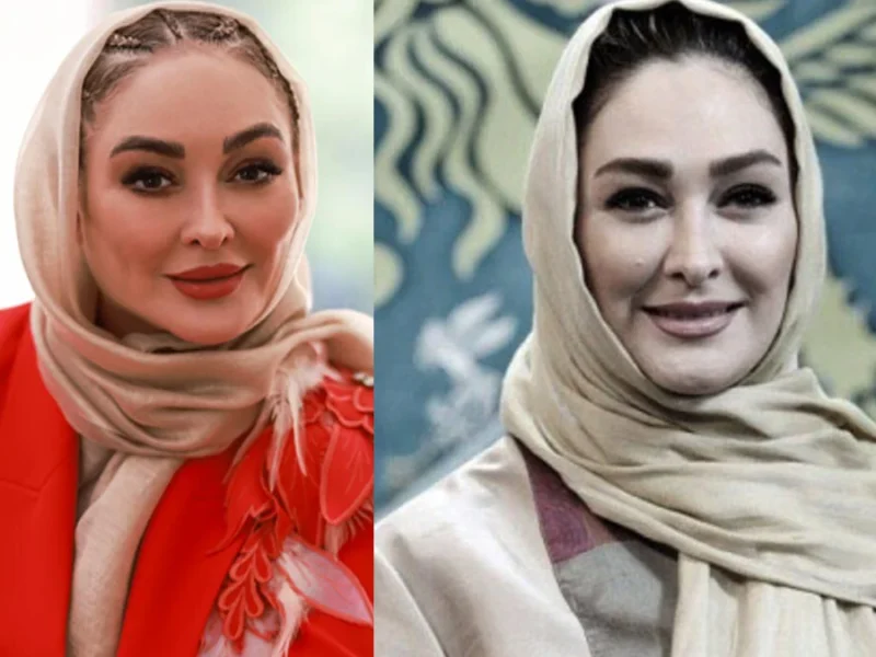 سلفی الهام حمیدی با همسرش؛ رونمایی از تغییر چهره اش