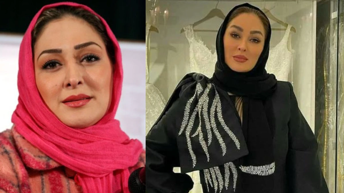 تیپ سفید و جذاب الهام حمیدی با تغییر رنگ موهایش