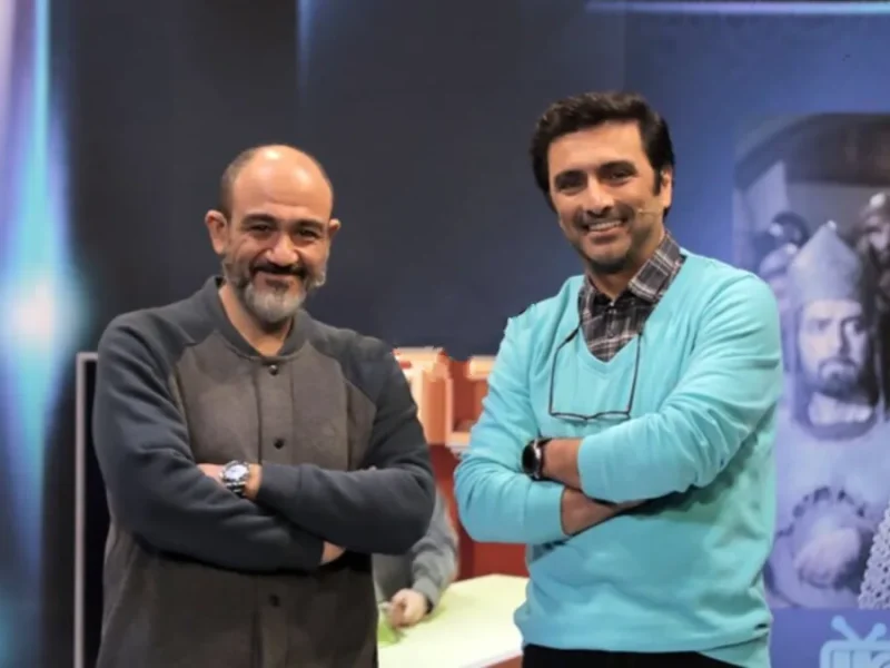 دوبله بامزه امین زندگانی و مهران غفوریان در برنامه شب‌خوش