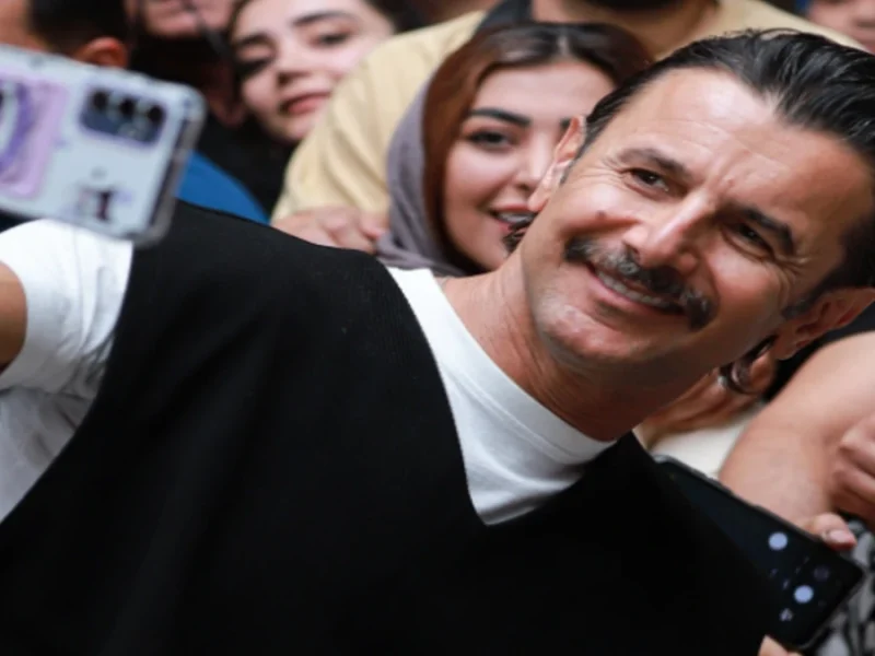 عکس دیدنی امین حیایی و حامد بهداد در پيست اسكى دربندسر