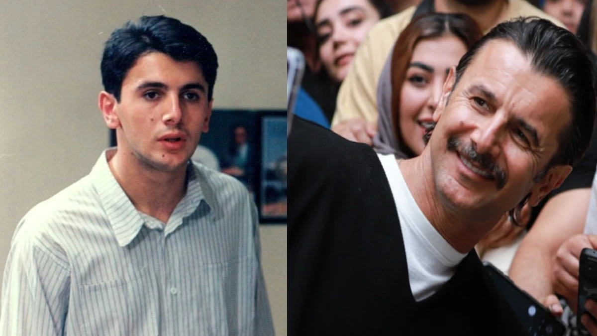 امین حیایی و حامد بهداد در پيست اسكى دربندسر