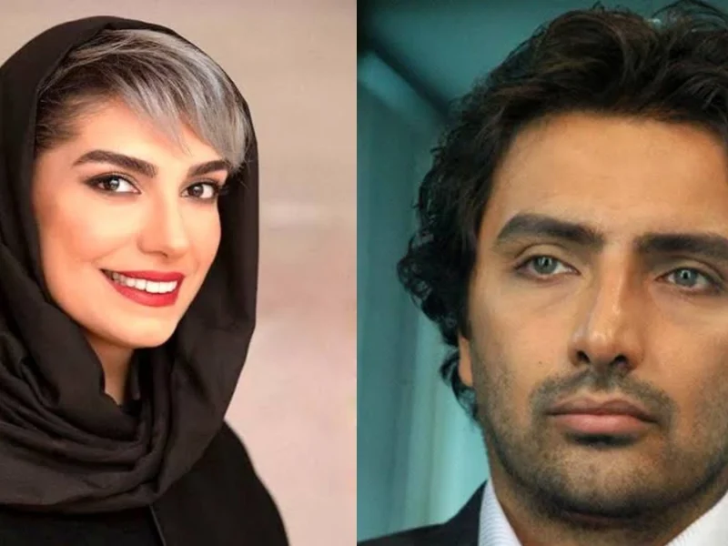 عکس الیکا عبدالرزاقی با برادرش مانلی و همسرش امین زندگانی
