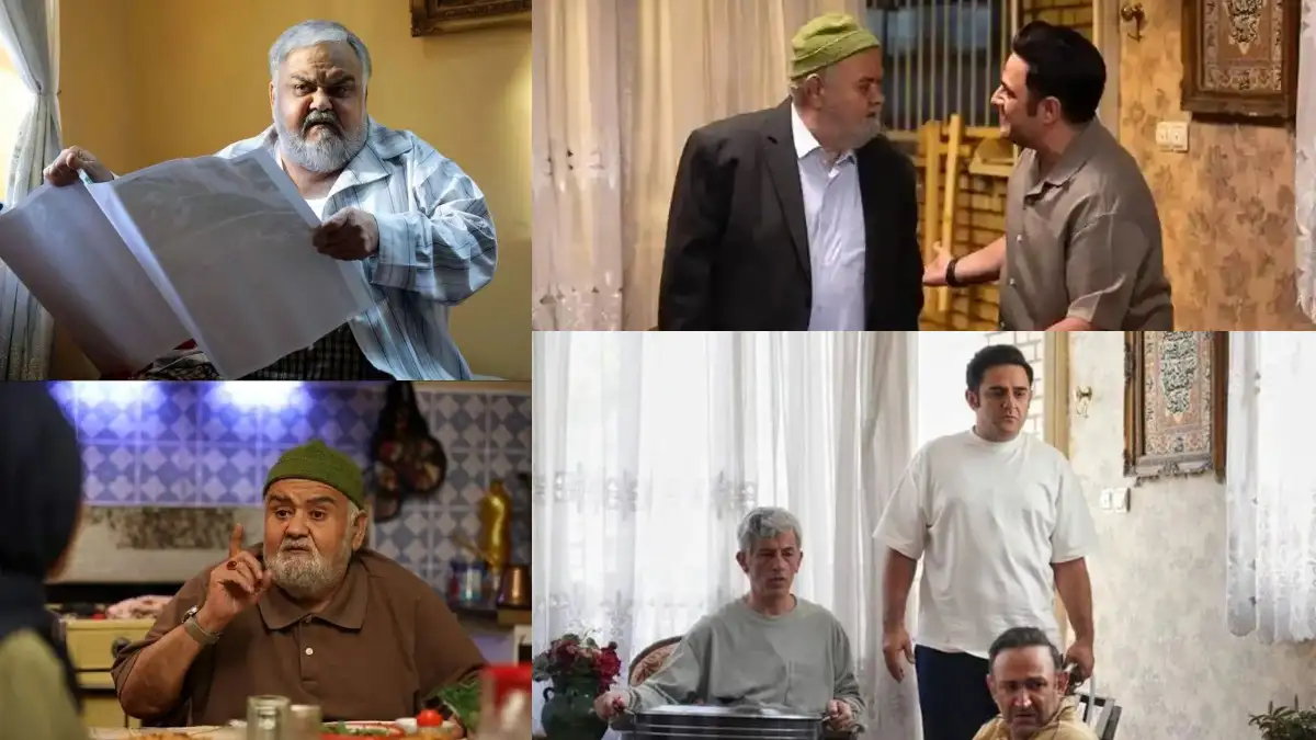 تصاویر اکبر عبدی در یک سریال جدید تلویزیونی