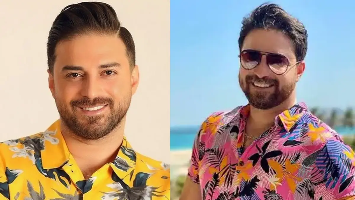 بابک‌ جهانبخش و پسرش در آرایشگاه خصوصی