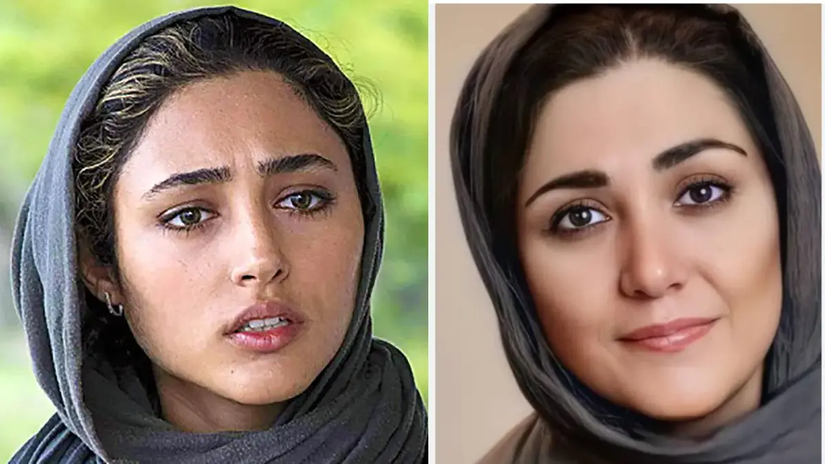 عکس قدیمی و پربازدید از باران کوثری و گلشیفته فراهانی