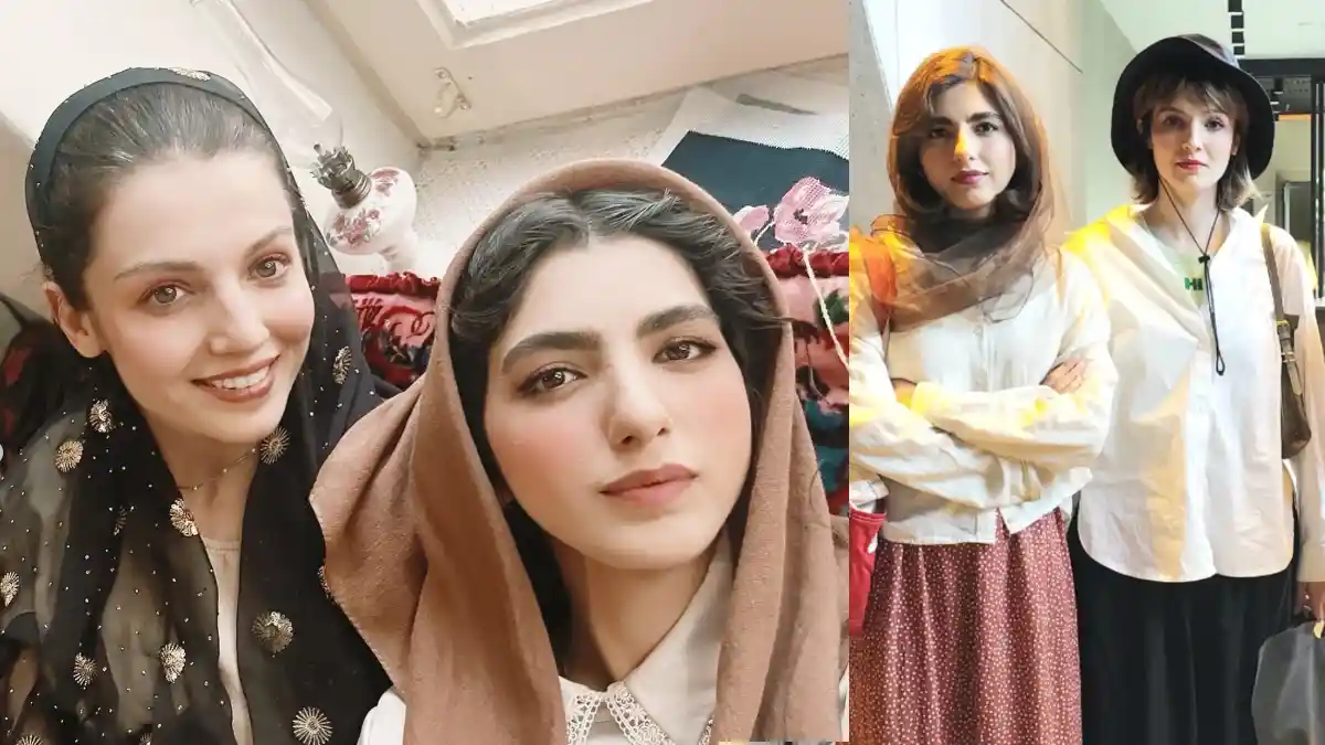 صمیمیت زیاد و دوستی بنفشه ریاضی و مهسا حجازی