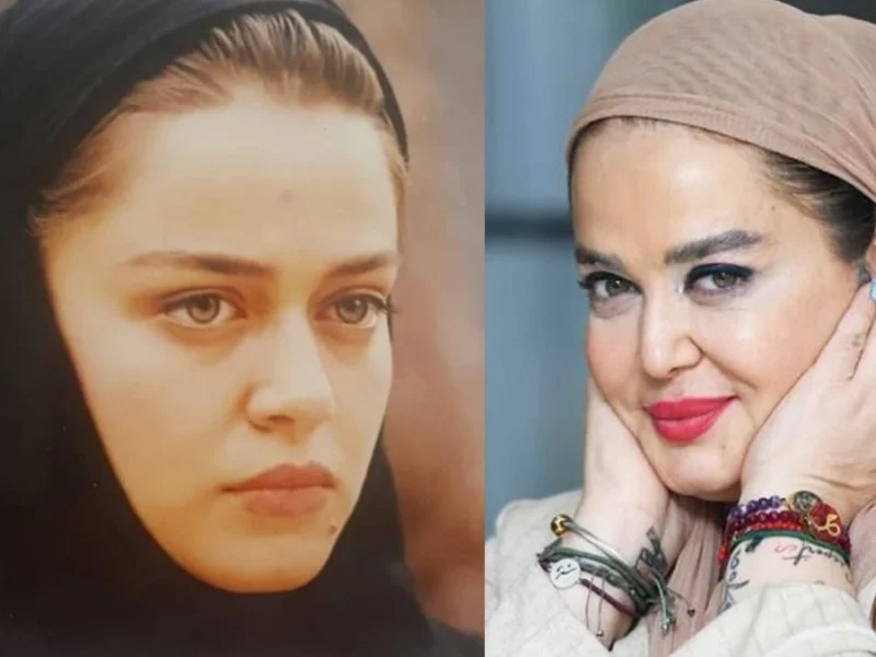 بهاره رهنما در کنار پیمان قاسم‌خانی و دخترشان عکس قدیمی