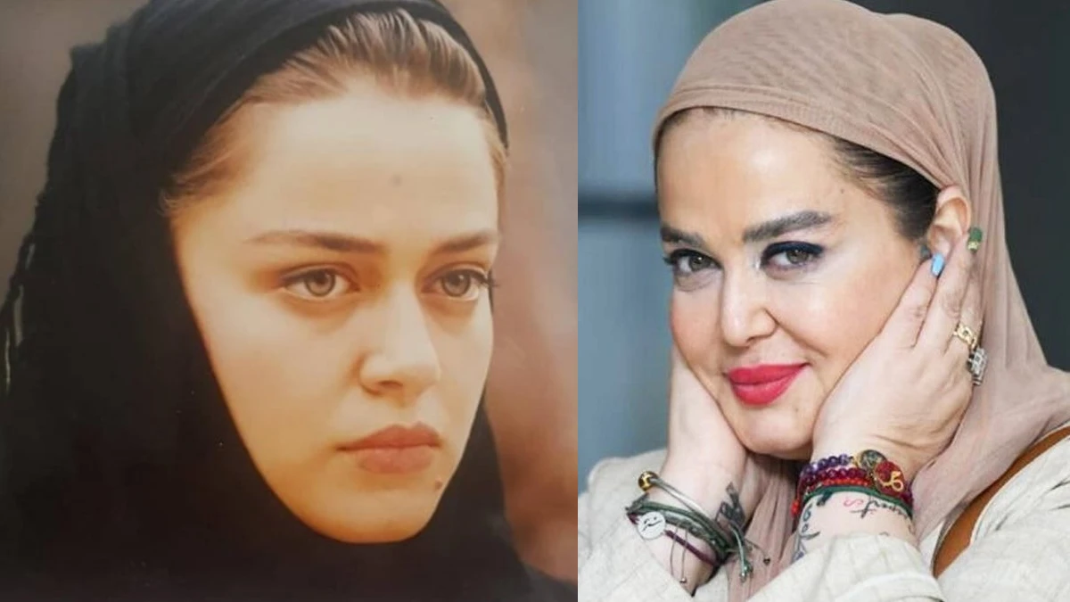 بهاره رهنما در کنار پیمان قاسمخانی و دخترشان عکس قدیمی