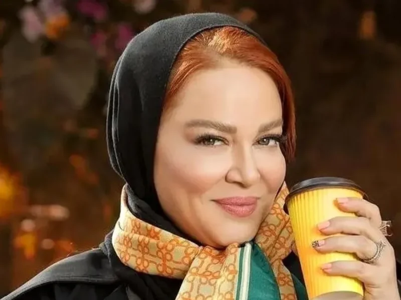 بهاره رهنما با لباس عروس در پشت صحنه یک فیلم جدید