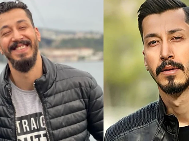 قامت رشید و 2 متری بهرام افشاری در کنار ساختمانی مجلل
