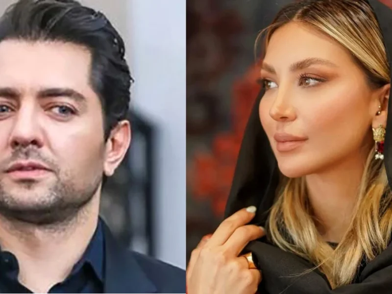نسخه کوچولوی بهرام رادان در کنار مینا مختاری