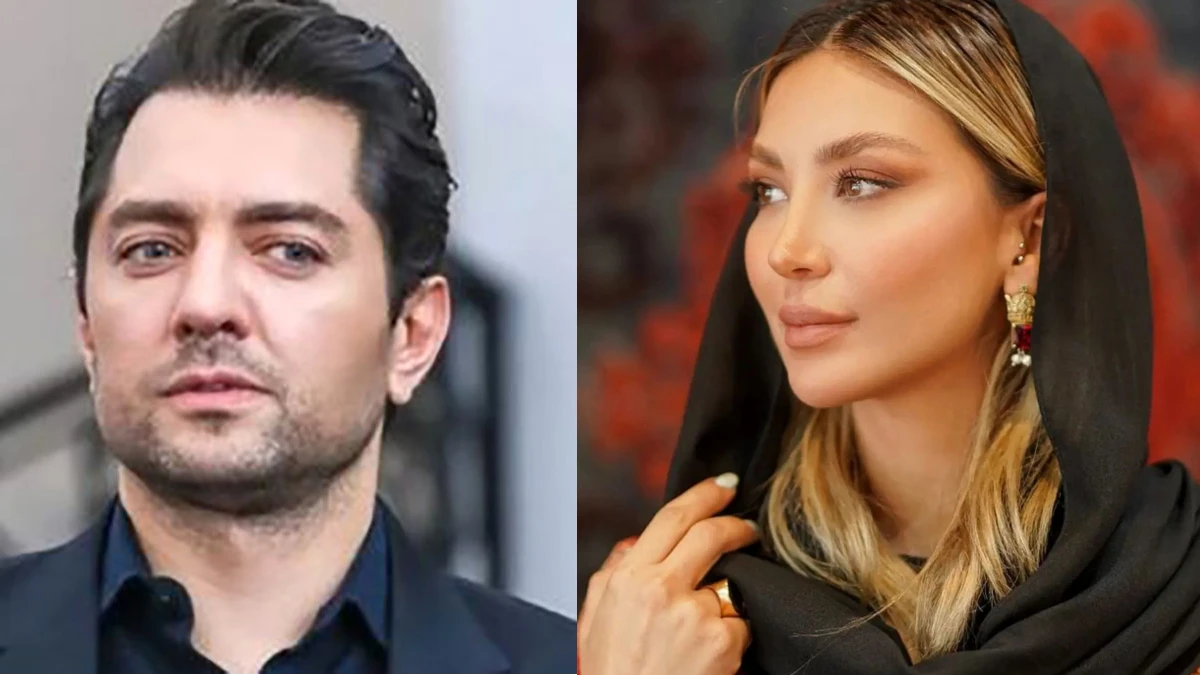 نسخه کوچولوی بهرام رادان در کنار مینا مختاری