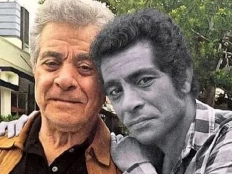 بهروز وثوقی و میرمحمد تجدد در نمایی از فیلم گرگ بیزار سال 52