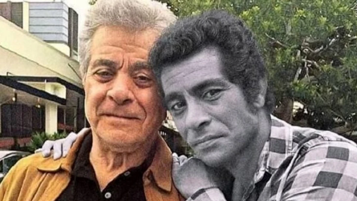 بهروز وثوقی و میرمحمد تجدد در نمایی از فیلم گرگ بیزار سال 52