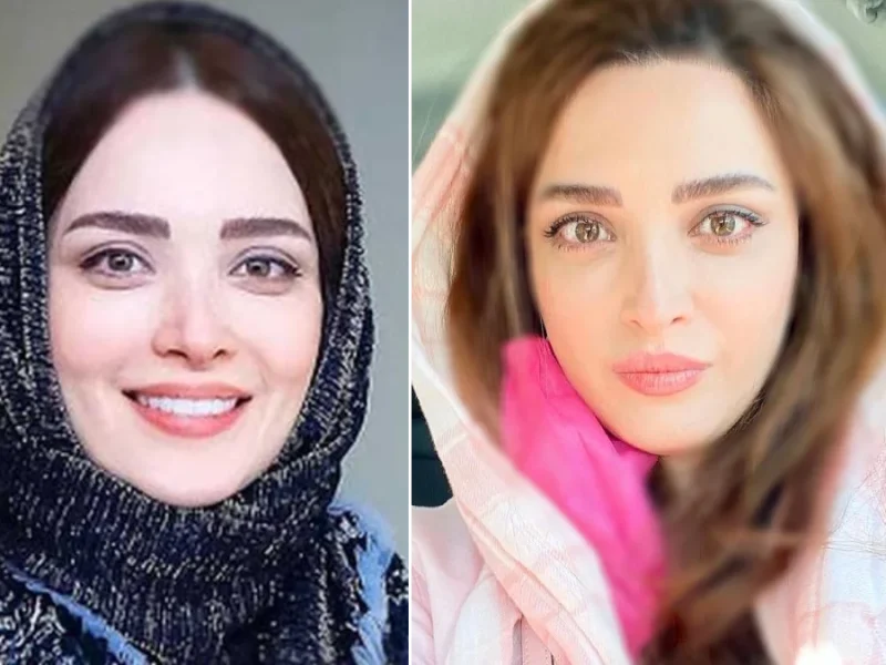 چهره جذاب بهنوش طباطبایی خانم بازیگر همیشه خوشتیپ در آسانسور