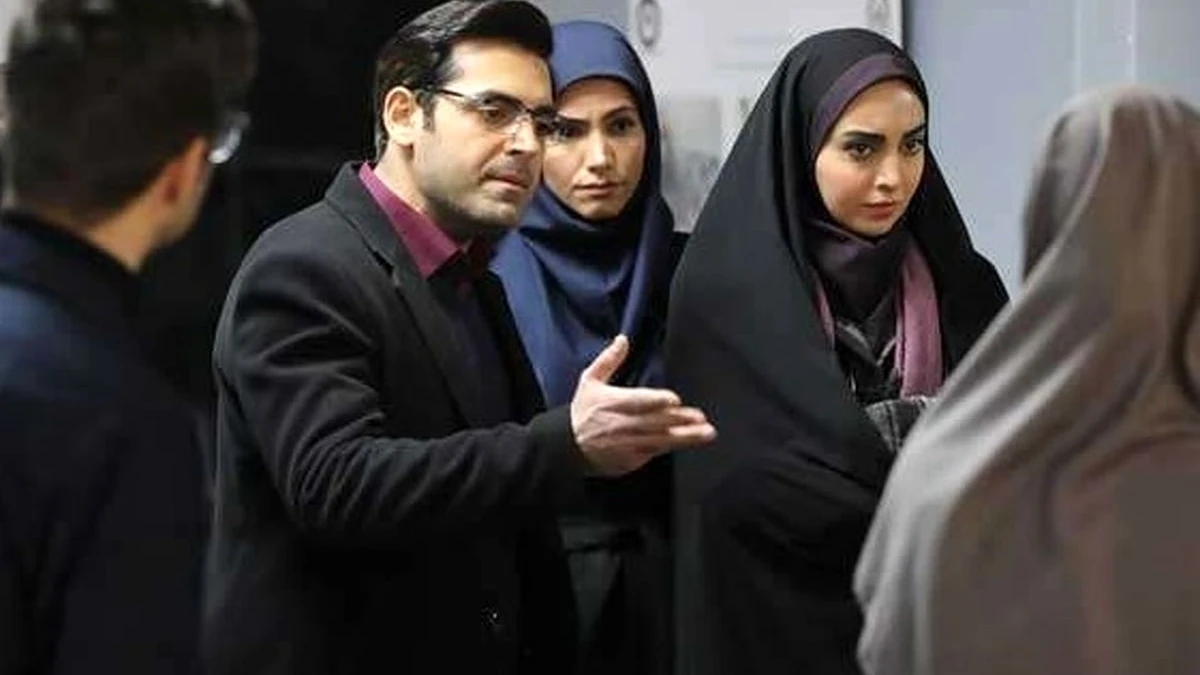 محمدرضا رهبری «جواد جوادی» بچه مهندس4 و همسرش ندا دیبا در جشنواره فجر