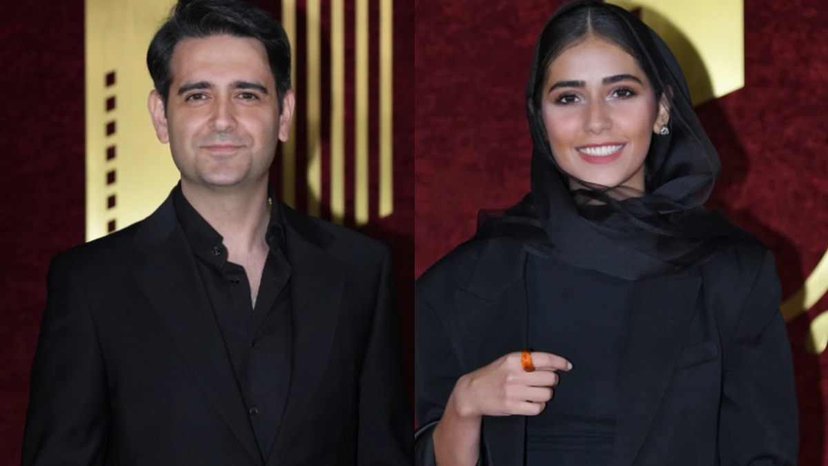 نیک آفرید سماواتی و  امیرحسین آرمان در جشن روز سینما