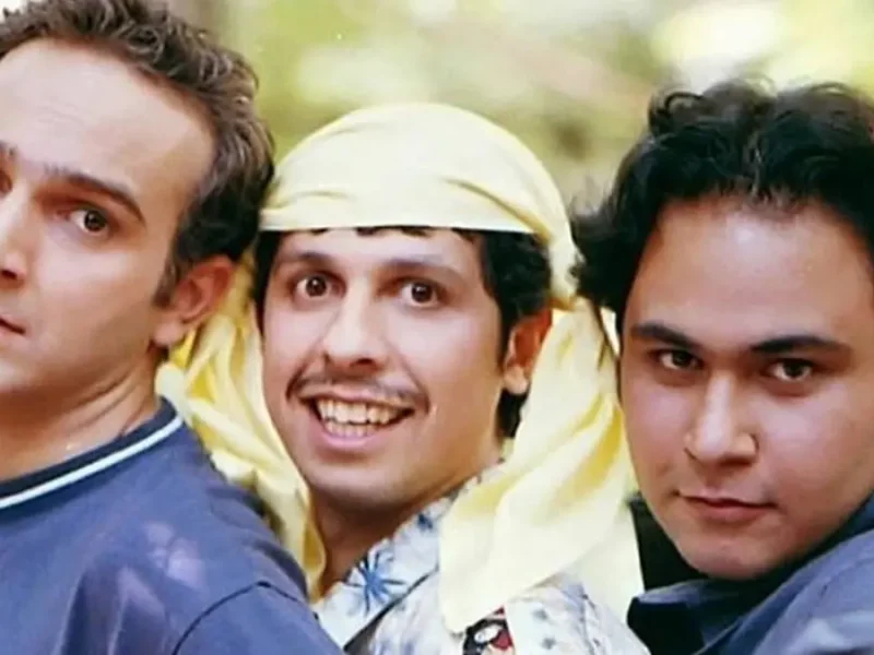چهره عجیب و دیدنی جواد رضویان و بیژن بنفشه خواه در فیلم «خواب نما»
