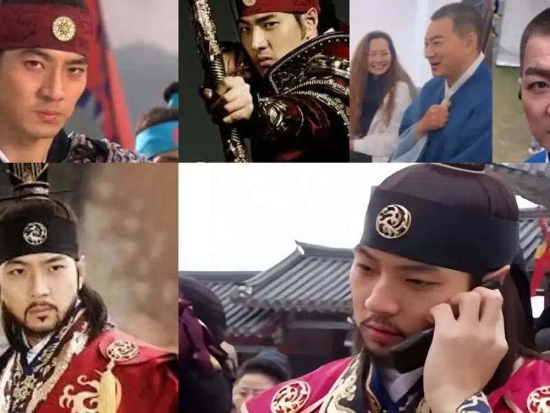 چهره خندان «جومونگ» بعد از بیرون آمدن از باتلاق در پشت‌صحنه