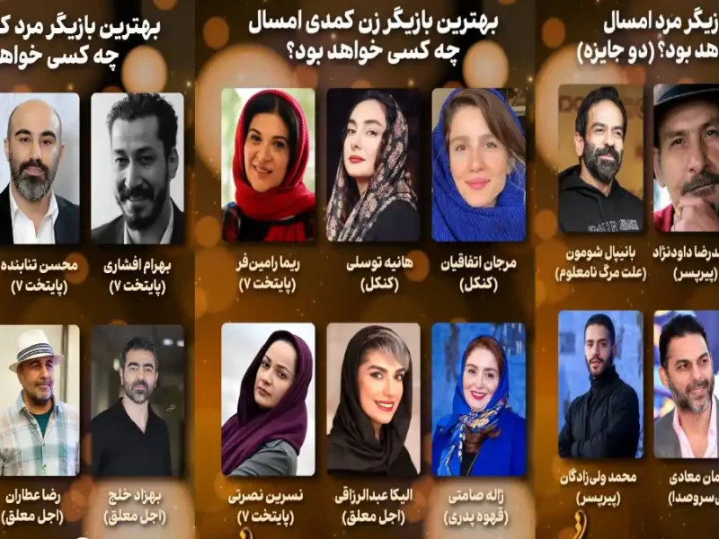 اسامی نامزدهای کاندید در بیست و چهارمین جشن حافظ