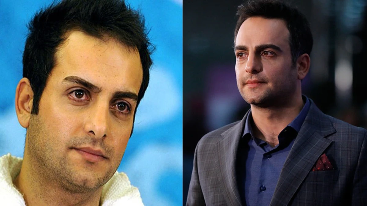 عکس جالب از حامد کمیلی همراه با گرد سفید پیری