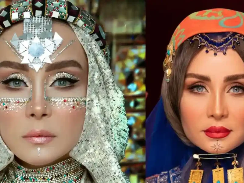 گریم جذاب و دیدنی «حدیث فولادوند» بازیگر شاخه گلی برای عروس