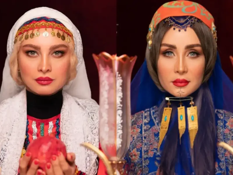 تیپ و گریم جذاب «حدیث فولادوند و مریم کاویانی» سر ضبط دختران ایران