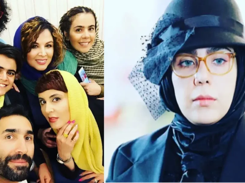 عکس یادگاری «مژگان و جواد جوادی» در پشت‌صحنه گریم بچه مهندس3