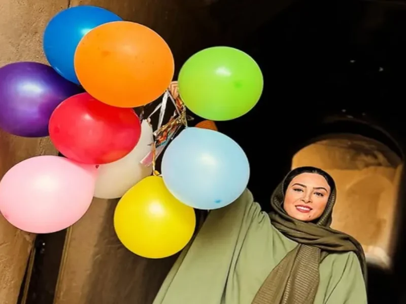 تغییر چهره «حدیثه تهرانی» با لباس چرم دوخت همسرش و موتور سیکت