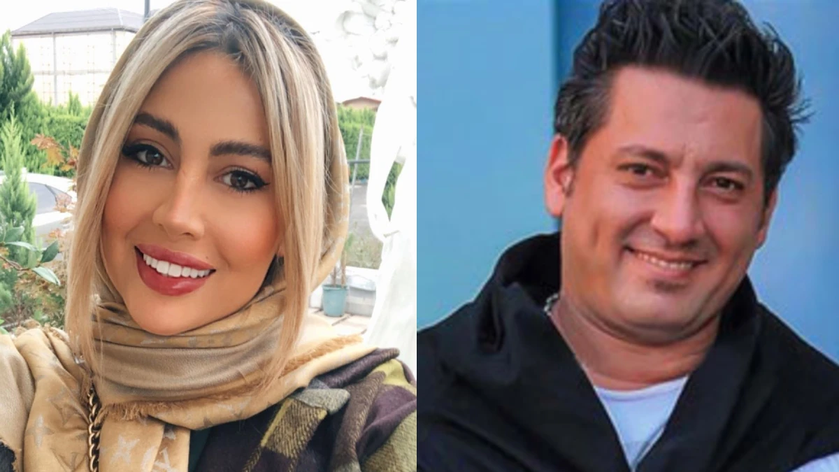 حمید خندان همسر سابق پریا پرتوی فرد در کنار دخترش نیلا
