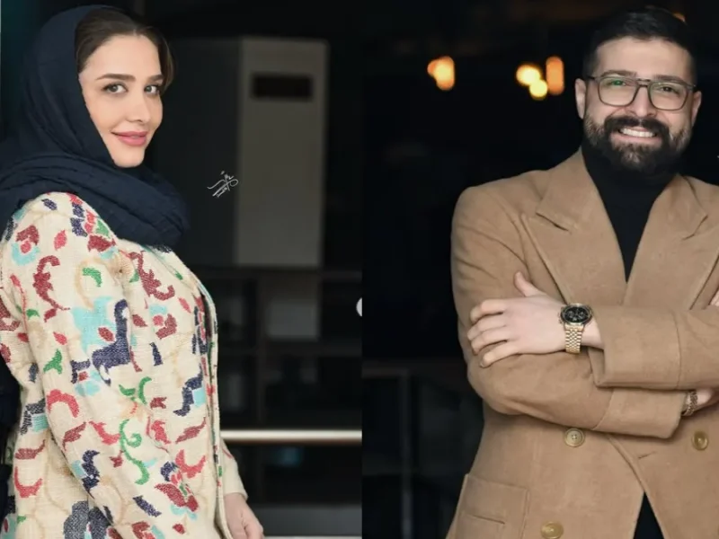 استایل جذاب “حمید هیراد و سارا روستاپور” مهمانان نمایش نان عشق موتور وسپا