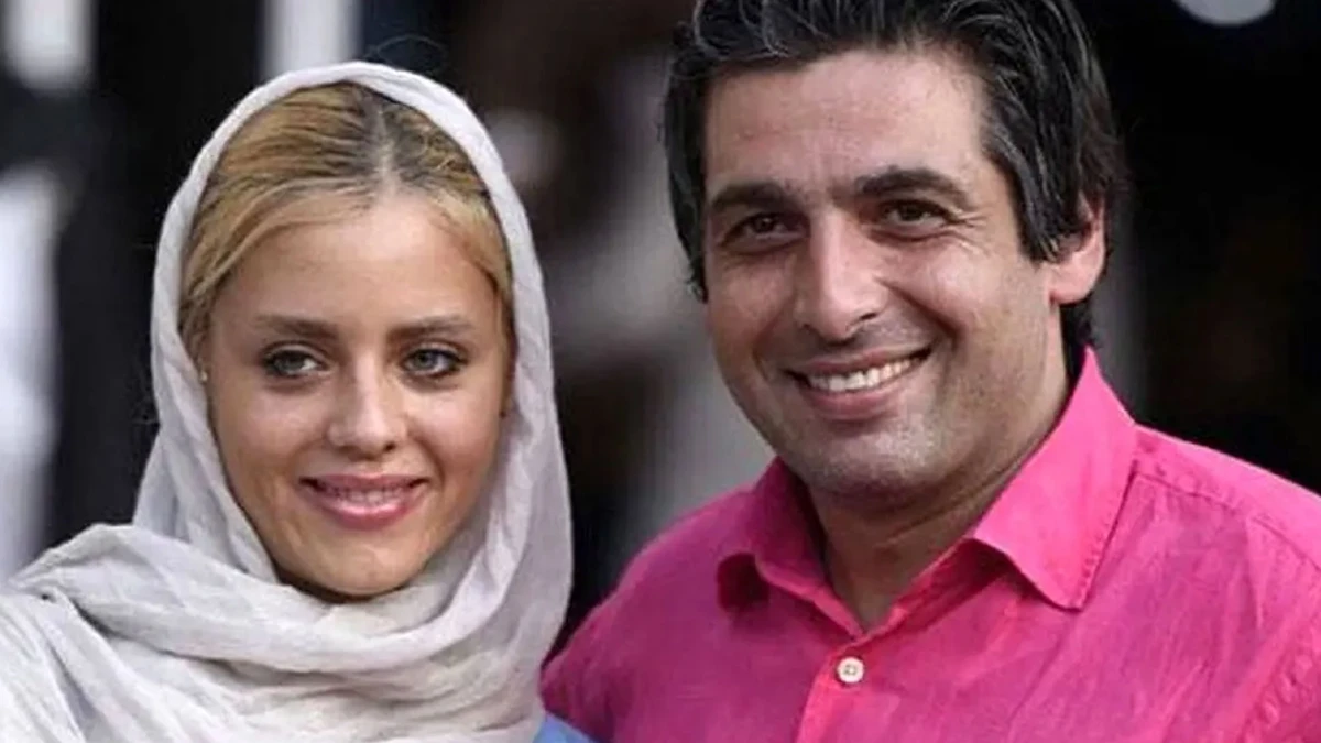 حمید گودرزی به همراه پدر و مادر در کنار خواهر و شوهر خواهرش