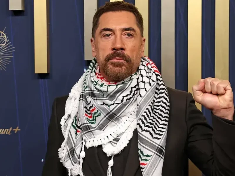 خاویر باردم در فرش قرمز مراسم امی ۲۰۲۵ از آزادی فلسطین گفت