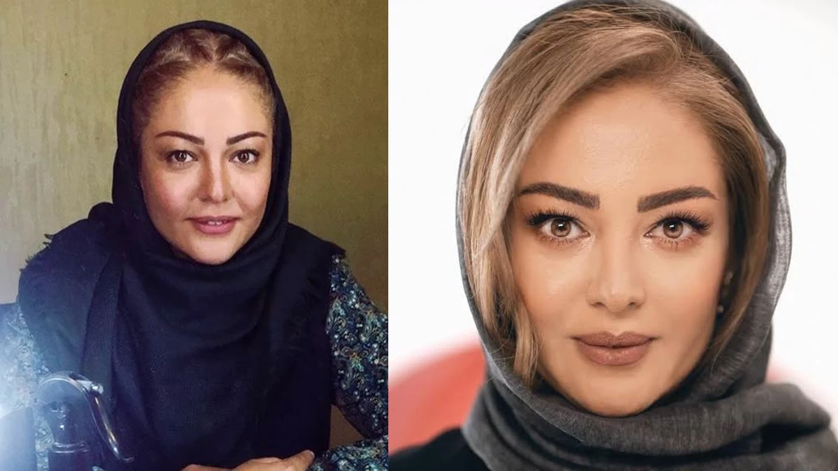 رزیتا غفاری در کنار نرگس آبیار کارگردان معروف سینما