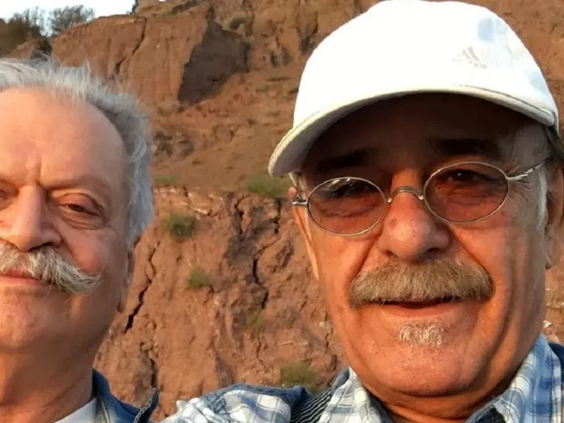 عکس از دیدار «رضا بابک و بهروز وثوقی» دو دوست صمیمی و قدیمی