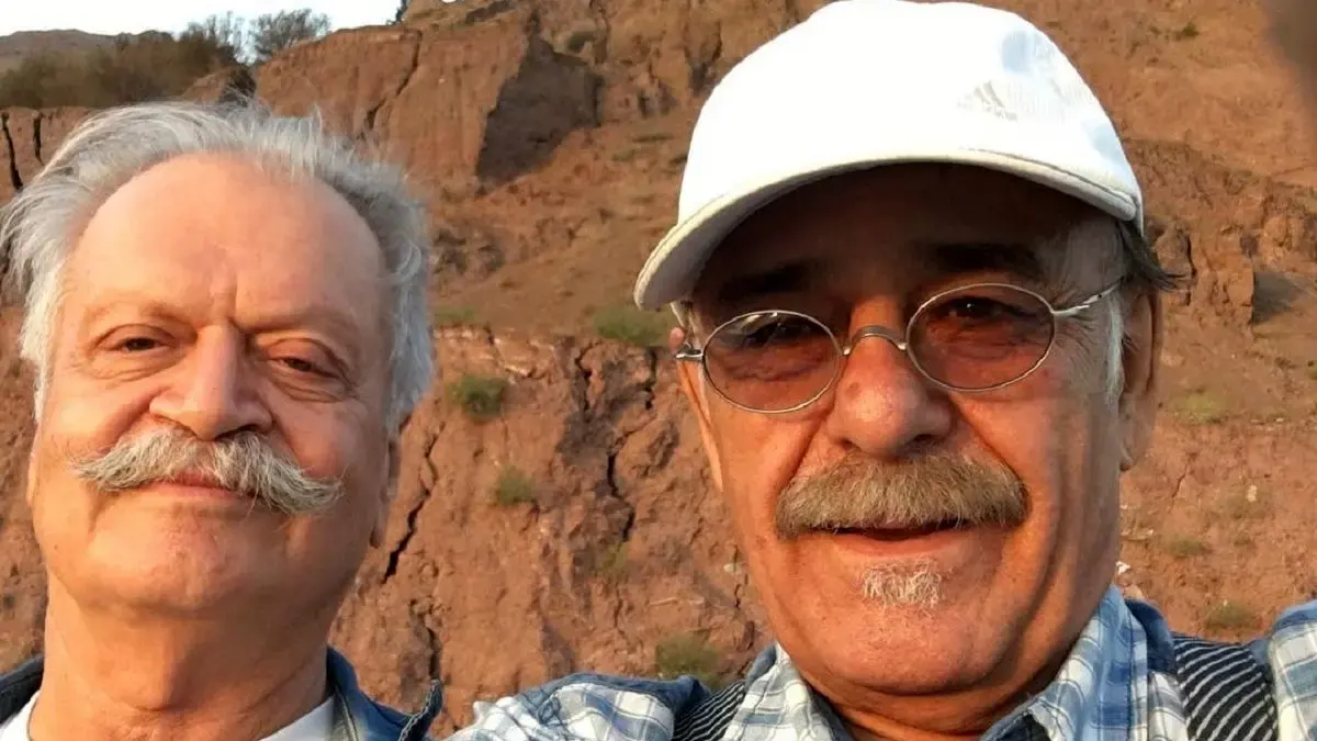 عکس از دیدار «رضا بابک و بهروز وثوقی» دو دوست صمیمی و قدیمی