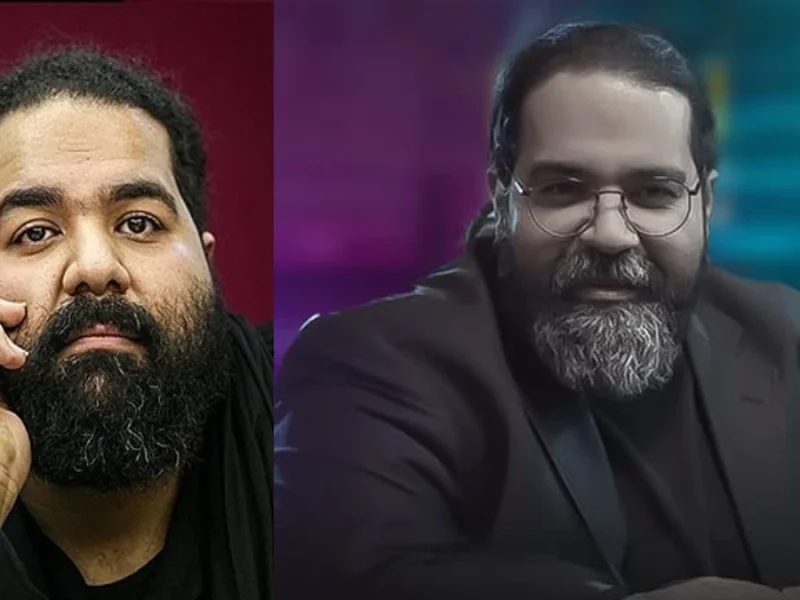 عکس جذاب رضا صادقی کنار همسر و دخترانش تیارا و ویانا