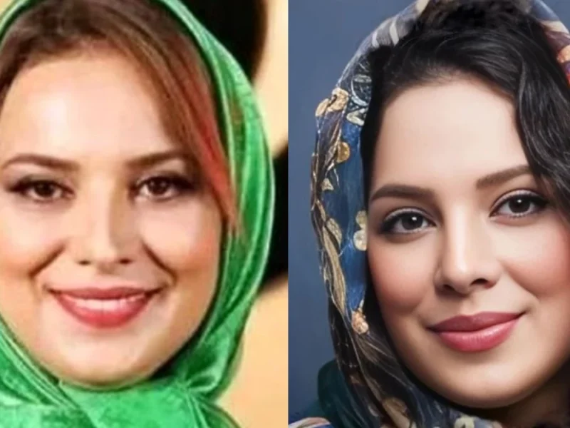 پوشش مشکی و سنگین روشنک عجمیان بازیگر مشهور ایرانی به همین سادگی