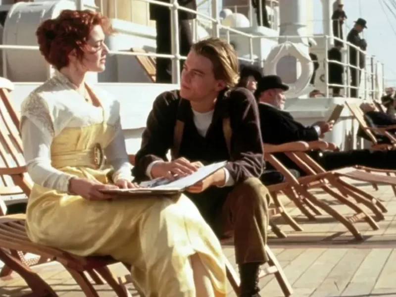 عکس دیدنی «رُز و جک» در پشت صحنه سکانس دردناک فیلم تایتانیک