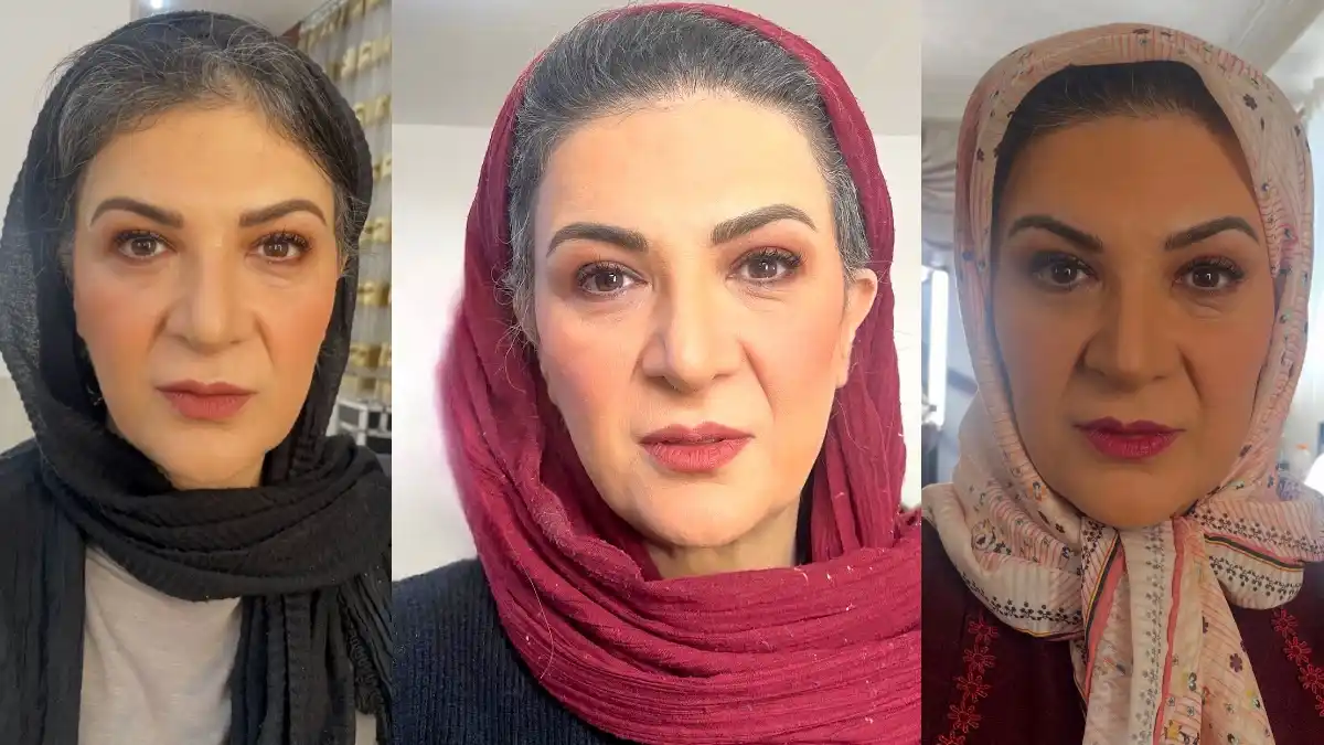 عکس هما سعادت در اتاق گریم سریال پایتخت