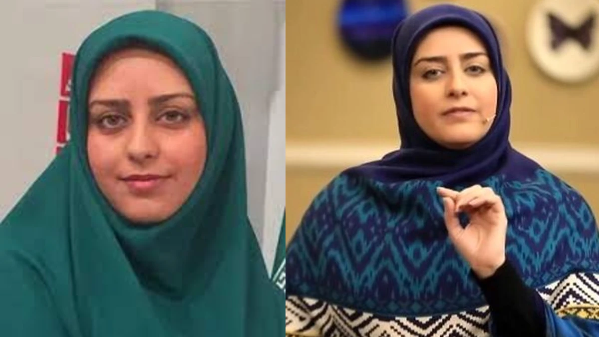 زهرا شوقی مجری تلویزیون و همسرش امیر رضایی