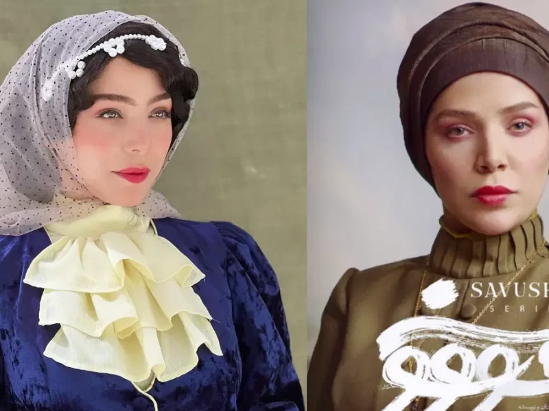 استایل و چهره خانم بازیگر جدید زهرا فراهانی در اکران فیلم سینمایی شاه نقش