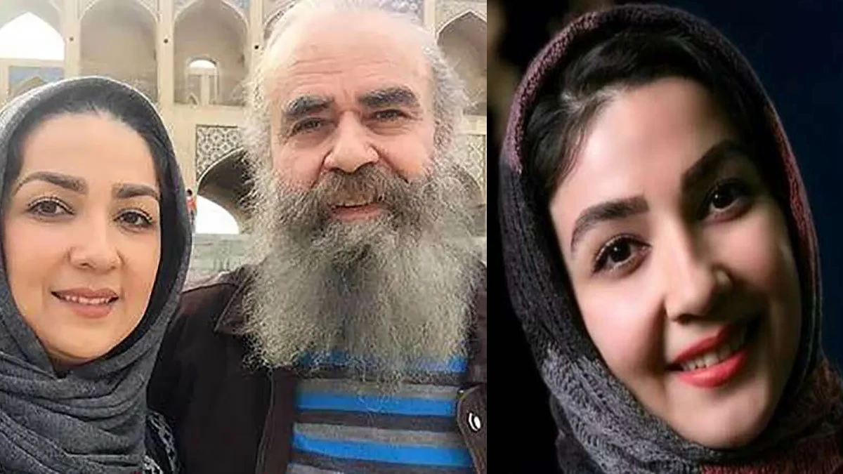 سارا صوفیانی کنار همسر و دختر کوچولویش ساحل